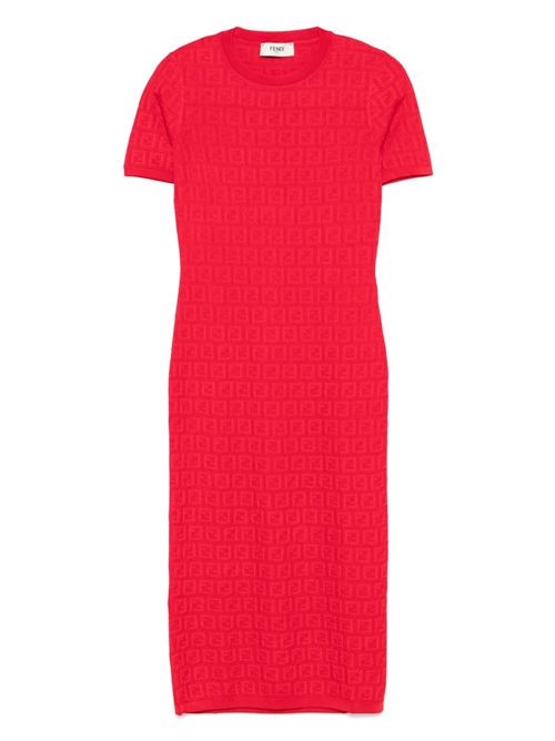 FF COTTON BLEND MIDI DRESS