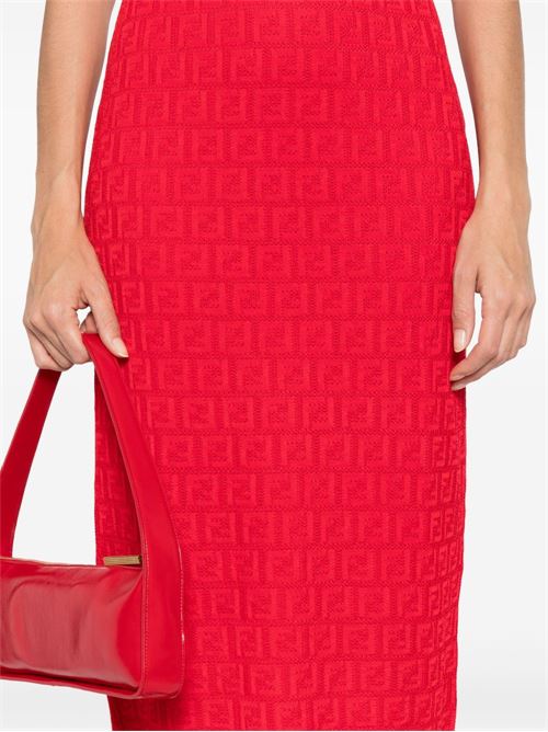 FF COTTON BLEND MIDI DRESS