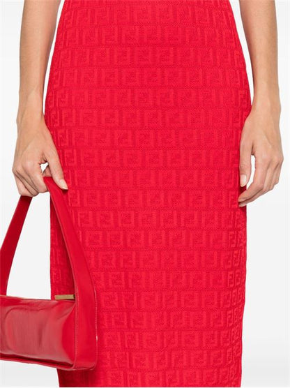 FF COTTON BLEND MIDI DRESS