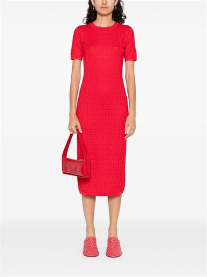 FF COTTON BLEND MIDI DRESS