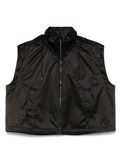 HOODED ZIPPED VEST