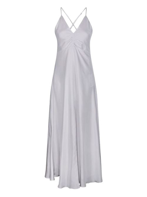 LONG SILK SLIP DRESS