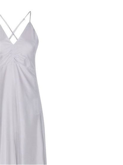LONG SILK SLIP DRESS