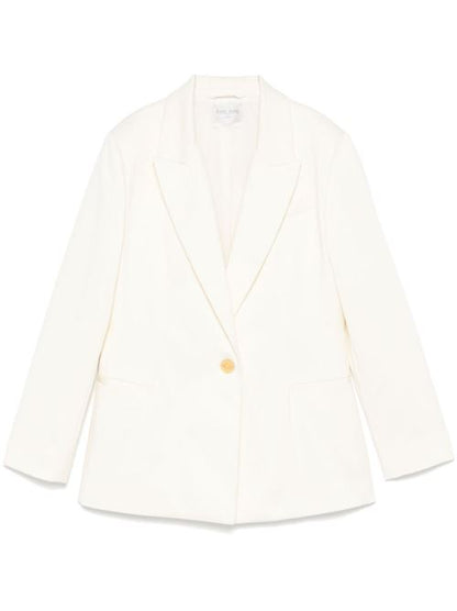 COTTON SINGLE-BREASTED BLAZER JACKET