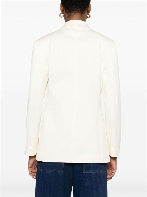 COTTON SINGLE-BREASTED BLAZER JACKET
