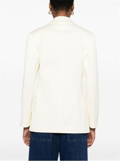 COTTON SINGLE-BREASTED BLAZER JACKET