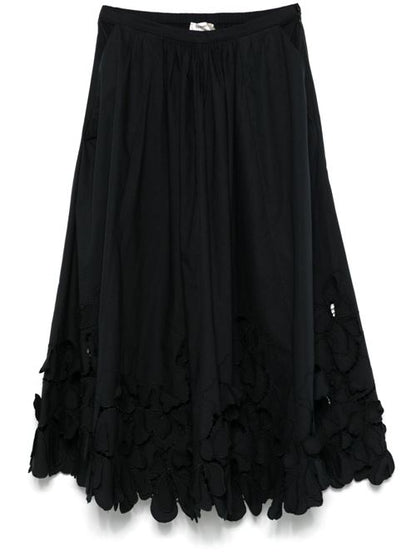EMBROIDERED COTTON SKIRT
