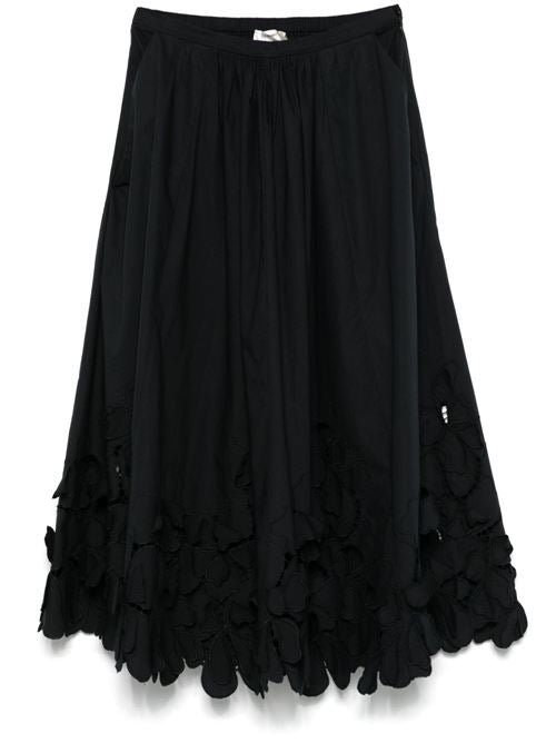 EMBROIDERED COTTON SKIRT