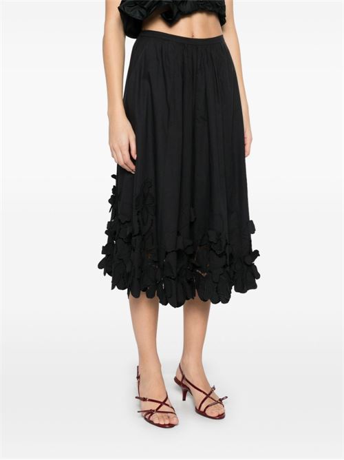 EMBROIDERED COTTON SKIRT