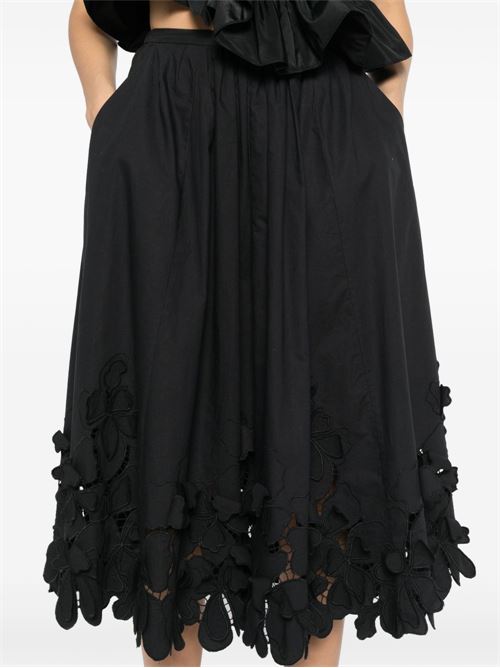 EMBROIDERED COTTON SKIRT