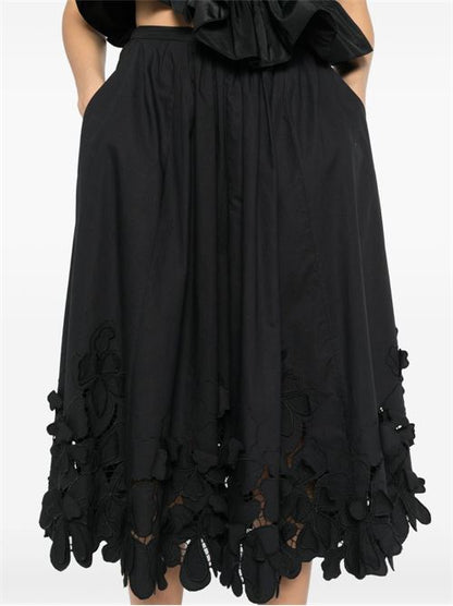 EMBROIDERED COTTON SKIRT