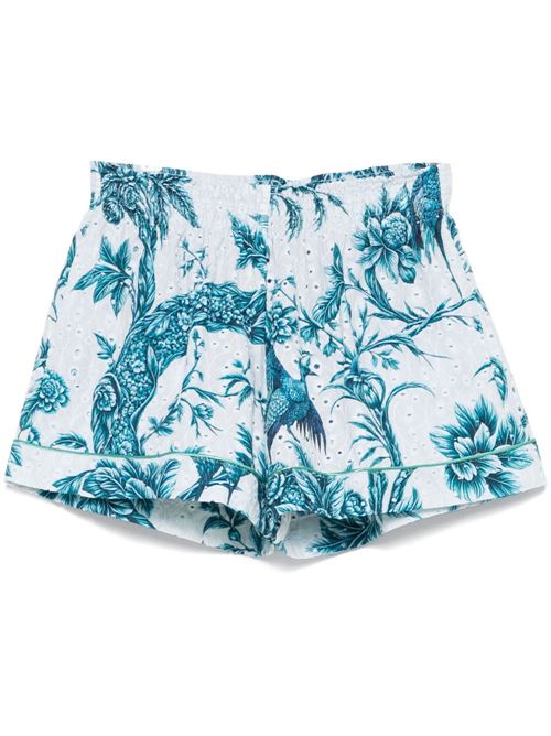 PRINTED COTTON SHORTS