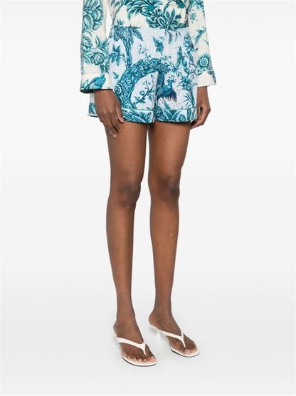 PRINTED COTTON SHORTS