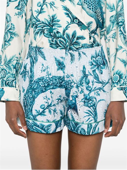 PRINTED COTTON SHORTS