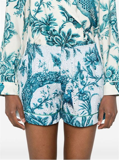 PRINTED COTTON SHORTS