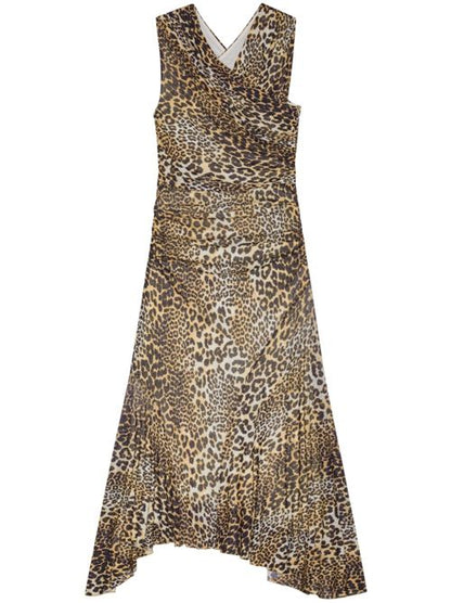 LEOPARD PRINT MIDI DRESS