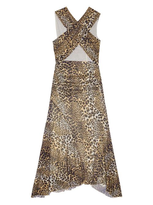 LEOPARD PRINT MIDI DRESS