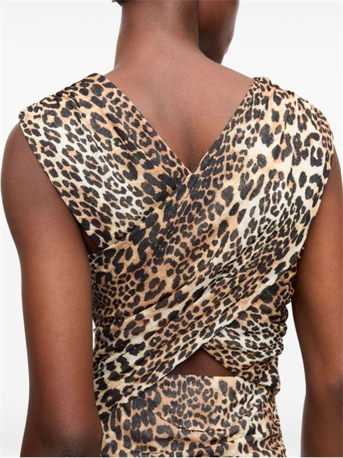 LEOPARD PRINT MIDI DRESS
