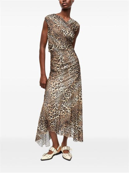 LEOPARD PRINT MIDI DRESS