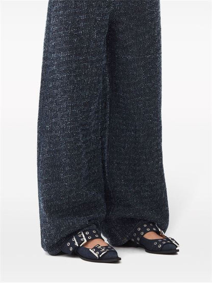 DENIM SLINGBACK BALLETS
