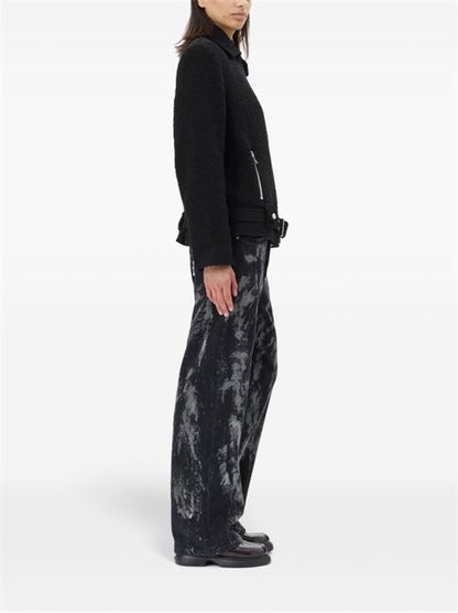 BOUCLE WOOL BIKER JACKET