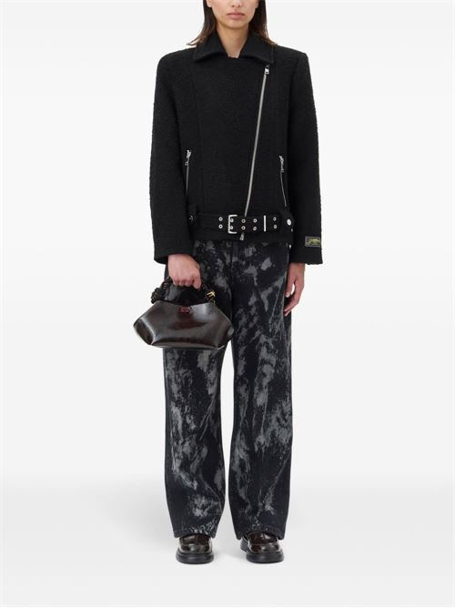 BOUCLE WOOL BIKER JACKET