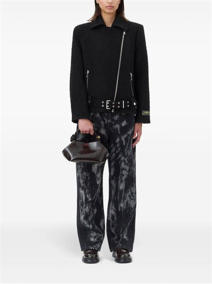 BOUCLE WOOL BIKER JACKET
