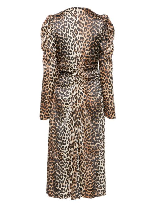 LEOPARD PRINT MIDI DRESS