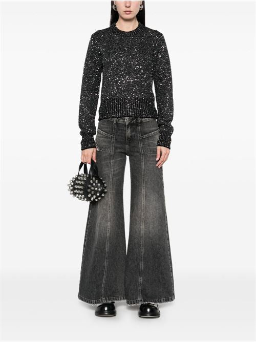 SEQUINED WOOL BLEND JUMPER