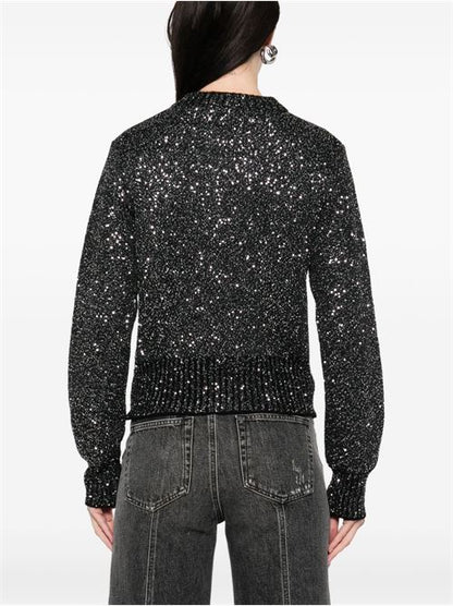 SEQUINED WOOL BLEND JUMPER