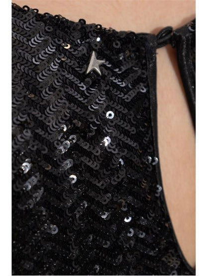 SEQUINED MINI DRESS