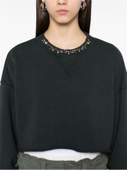 ORGANIC COTTON CROPPED SWEATSHIRT