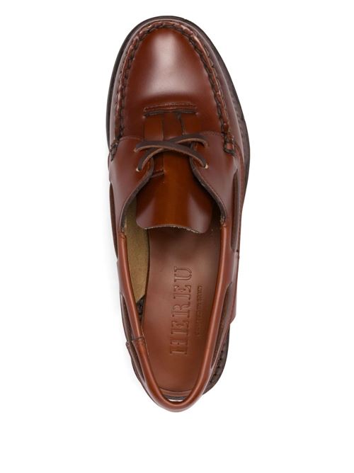 SALER LEATHER SLINGBACK LOAFERS