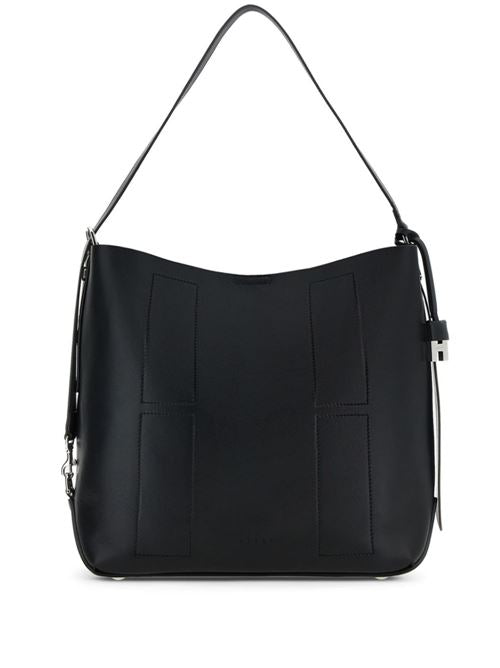 HOGAN HOCKET MEDIUM LEATHER HOBO BAG