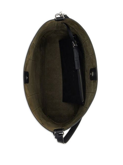 HOGAN HOCKET MEDIUM LEATHER HOBO BAG