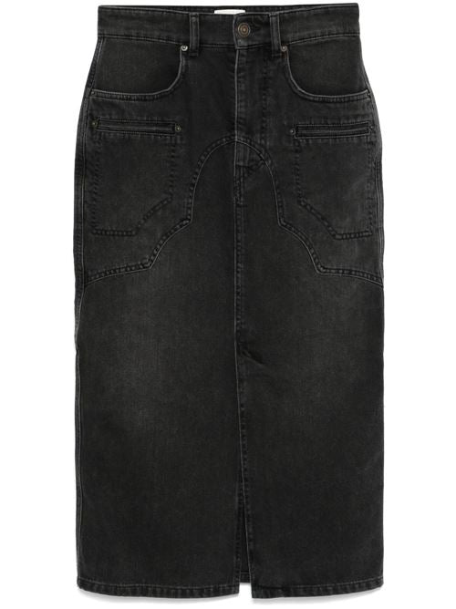 BRITT DENIM MIDI SKIRT