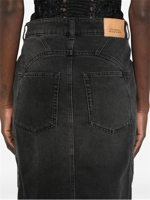 BRITT DENIM MIDI SKIRT