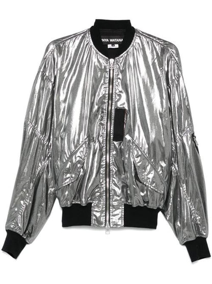 METALLIC EFFECT BOMBER JACKET
