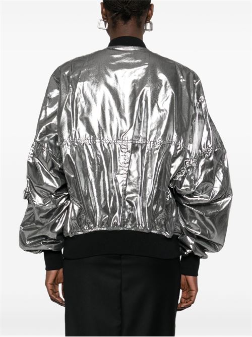 METALLIC EFFECT BOMBER JACKET