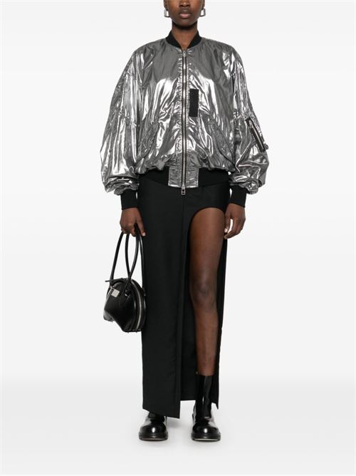 METALLIC EFFECT BOMBER JACKET