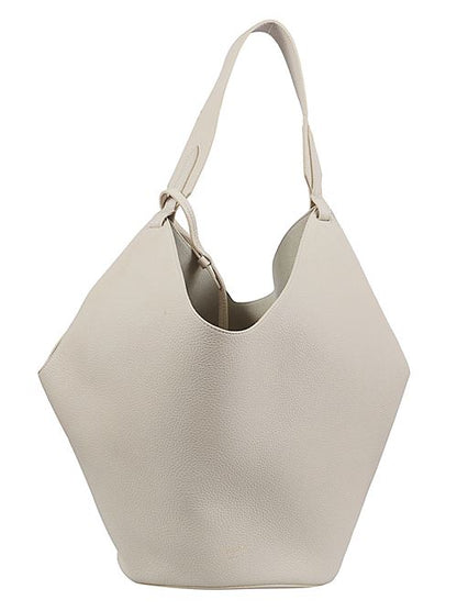 LOTUS MEDIUM LEATHER SHOULDER BAG