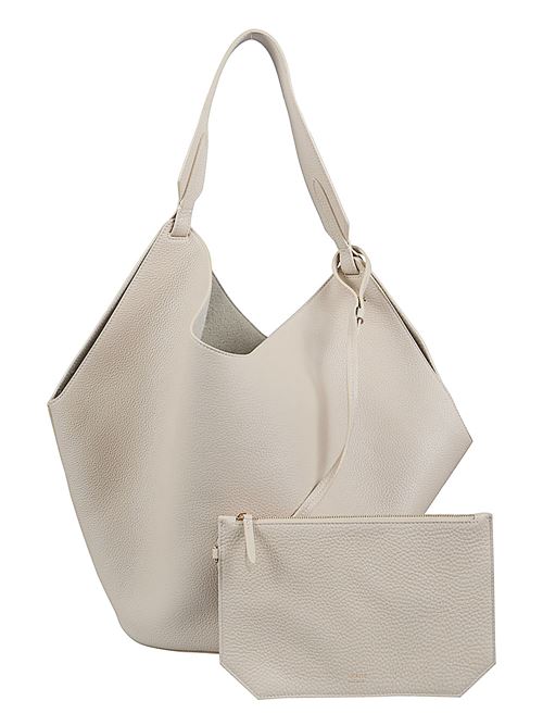LOTUS MEDIUM LEATHER SHOULDER BAG
