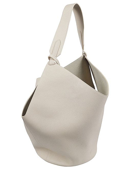 LOTUS MEDIUM LEATHER SHOULDER BAG