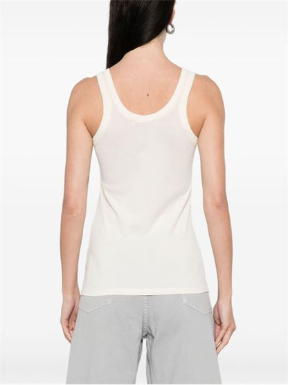 RIBBED COTTON TANK TOP