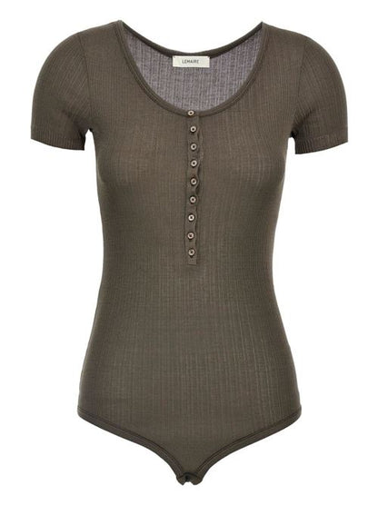 V-NECKED BODY SUIT