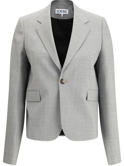 WOOL SINGLE-BREASTED JACKET