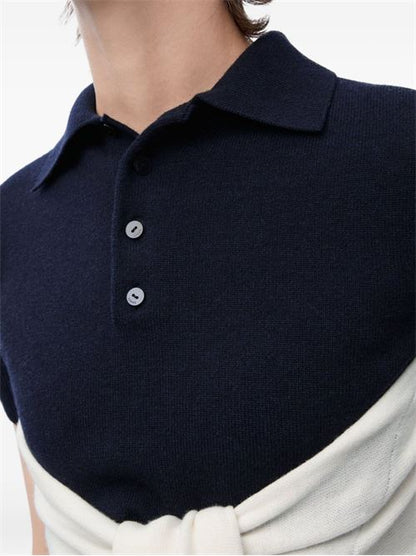 WOOL AND CASHMERE POLO SHIRT