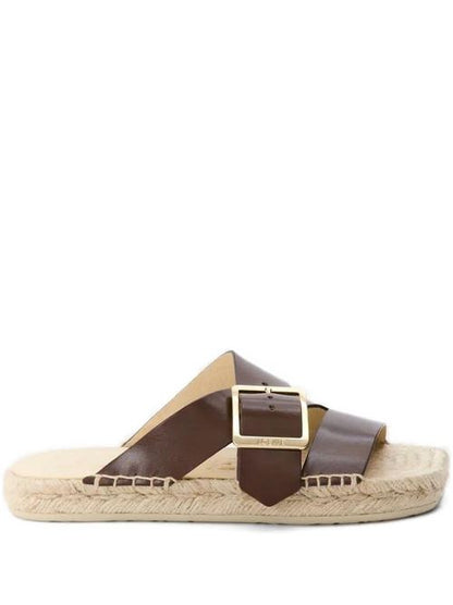 PETAL VEGETAL LEATHER SANDALS