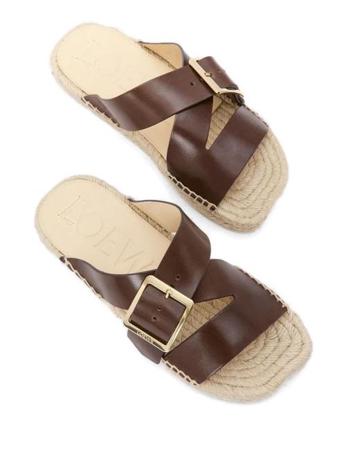PETAL VEGETAL LEATHER SANDALS