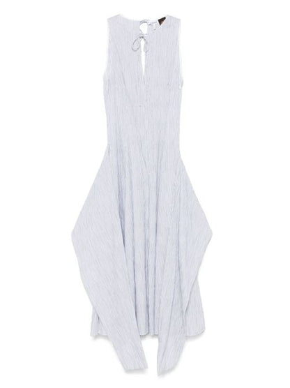 COTTON BLEND MIDI DRESS